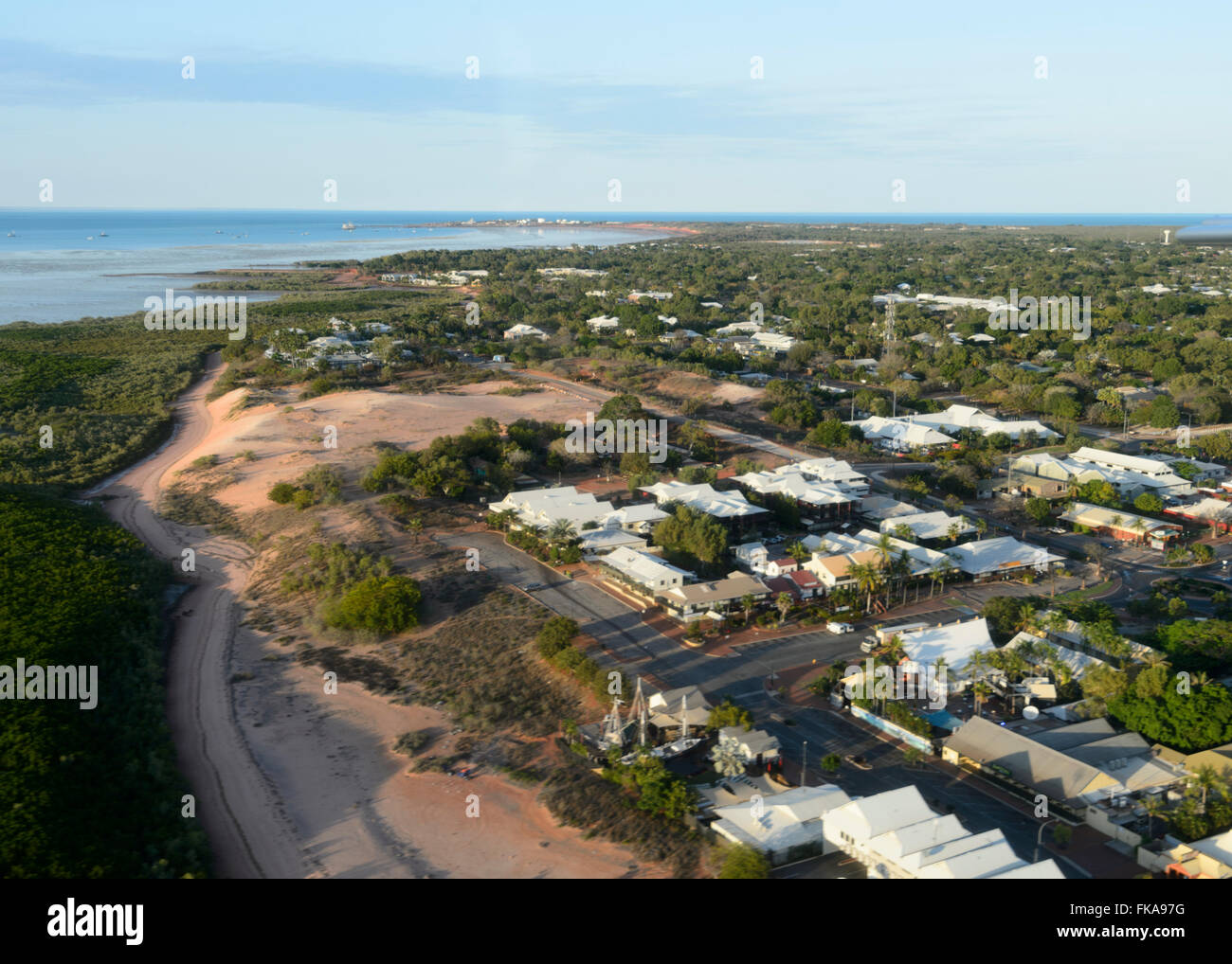 Luftaufnahme von Broome, Kimberley-Region, Western Australia Stockfoto