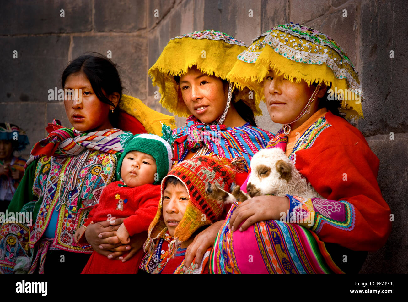 Peru, indigene Frau Stockfoto