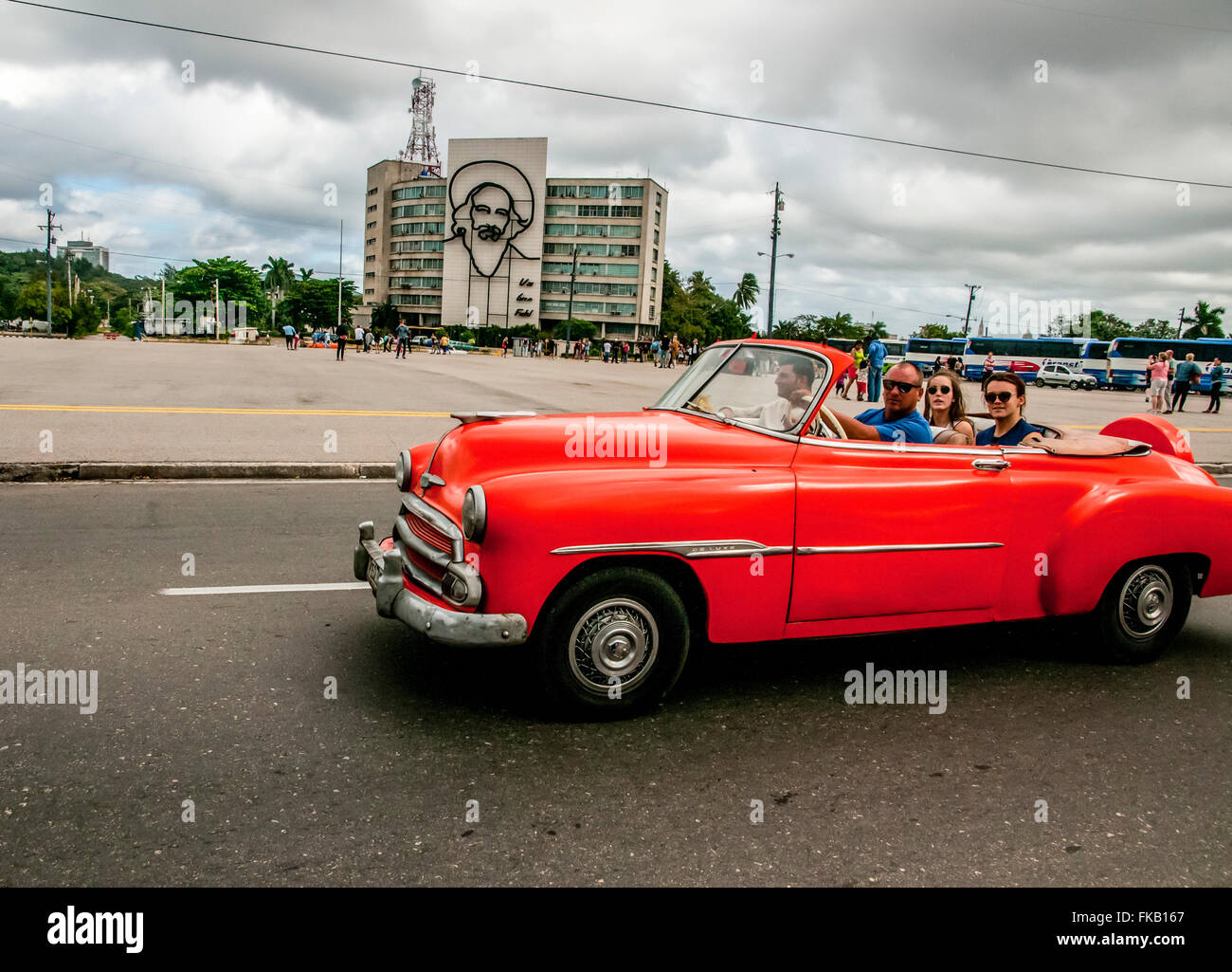 Kuba, Havanna, Oldtimer Stockfoto