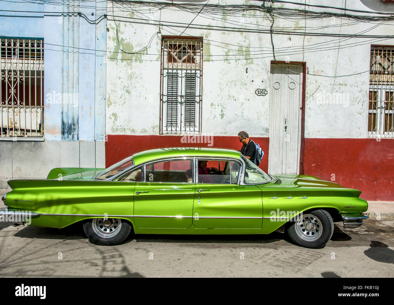 Kuba, Havanna, Oldtimer Stockfoto