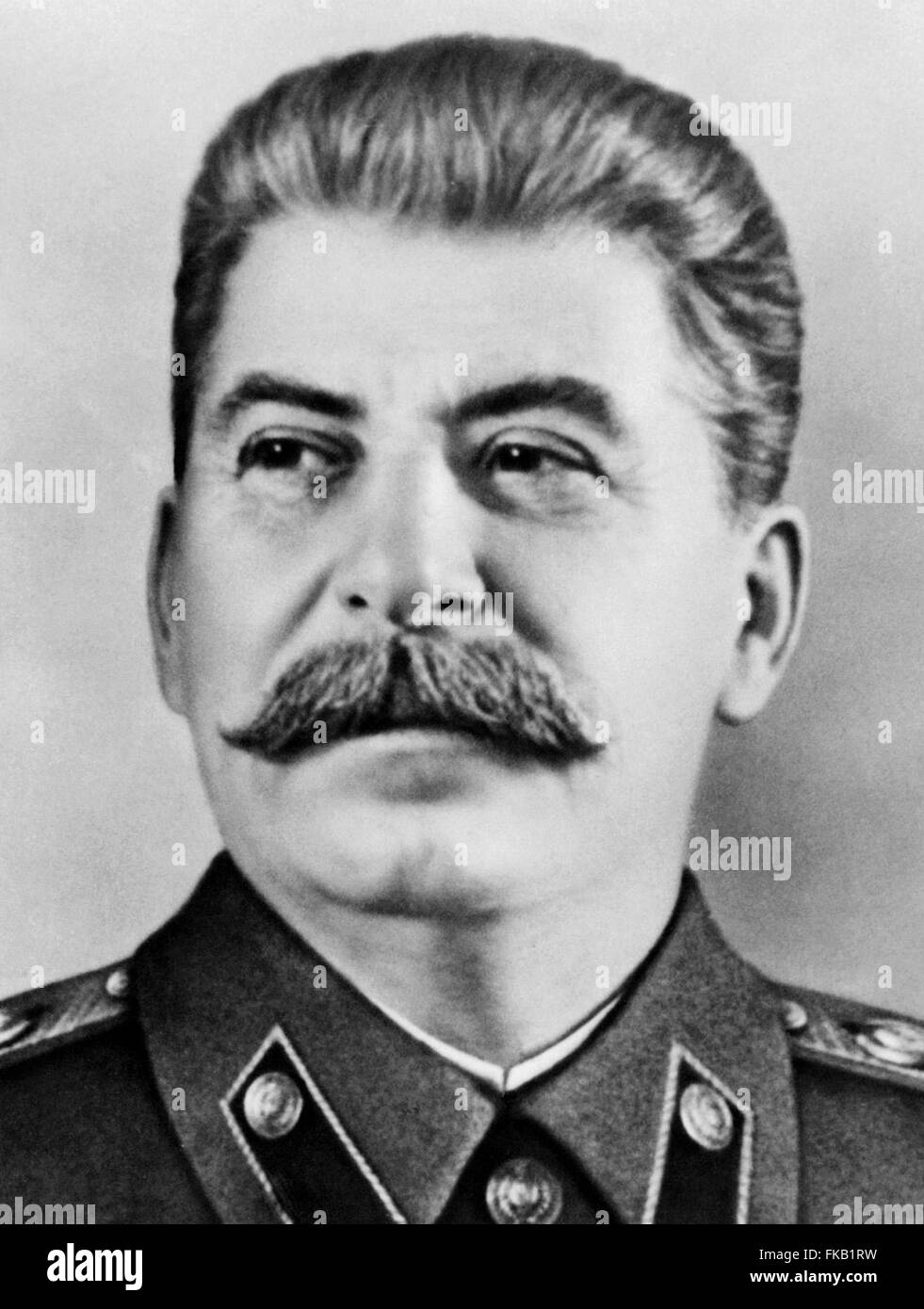 Joseph Vissarionovich Stalin war der Premier von die Sowjetunion von 6. Mai 1941 bis zu seinem Tod im 5. März 1953. 1942-Bild aus Archiv Presse Portrait Service - ehemals Portrait Pressebüro Stockfoto