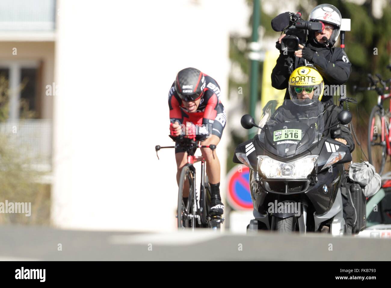 Richie Porte Lors du Prolog de Paris Nizza le 06 März 2016, À Conflans Sainte Honorine, Frankreich Stockfoto