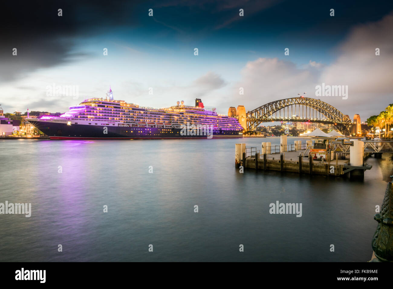 Pfand für Parität - Cunard Kennzeichnung Weltfrauentag in Sydney Stockfoto