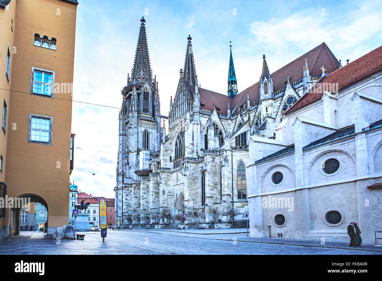 REGENSBURG, Bayern, Deutschland - ca. Juli 2015: Dom von Regensburg Stockfoto