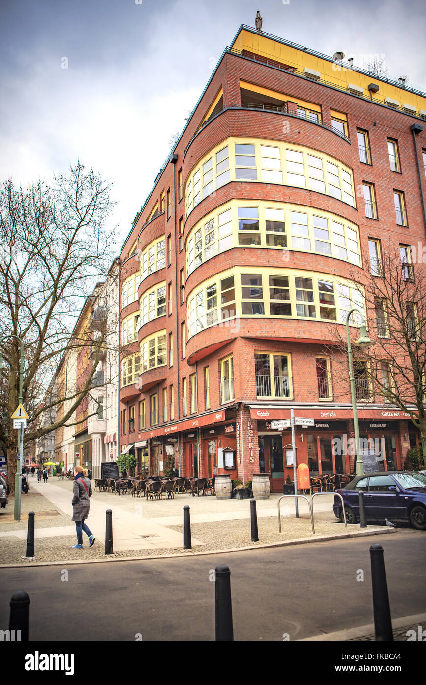 BERLIN, Deutschland - ca. März 2015: Straßenszenen der Stadt Berlin Stockfoto