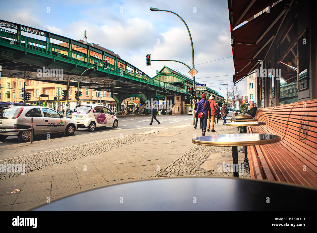 BERLIN, Deutschland - ca. März 2015: Straßenszenen der Stadt Berlin Stockfoto