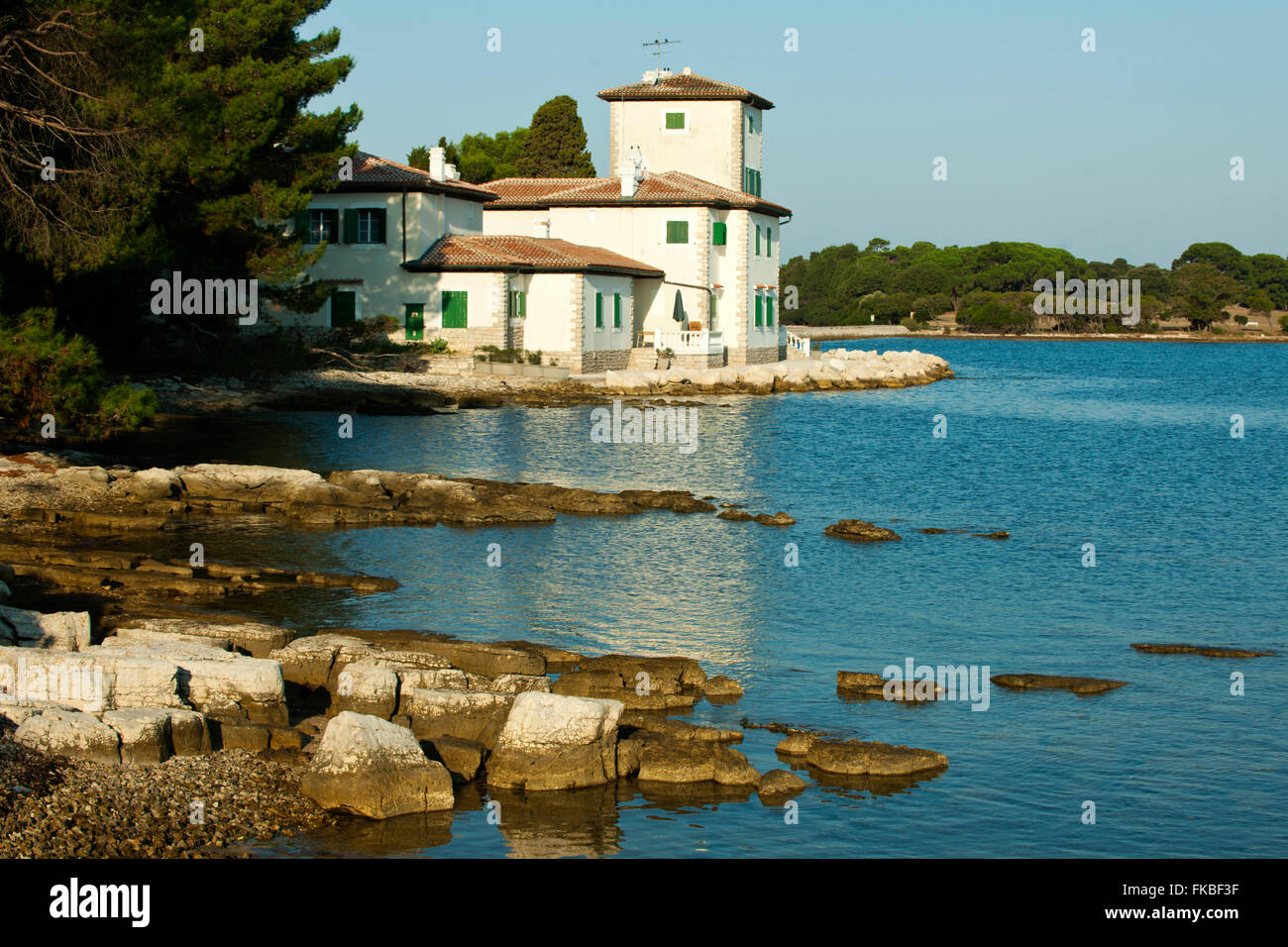 Fernsehreihe, Istrien, Insel Veli Brijuni Im Nationalpark Brijuni-Inseln Vor Pula. Stockfoto