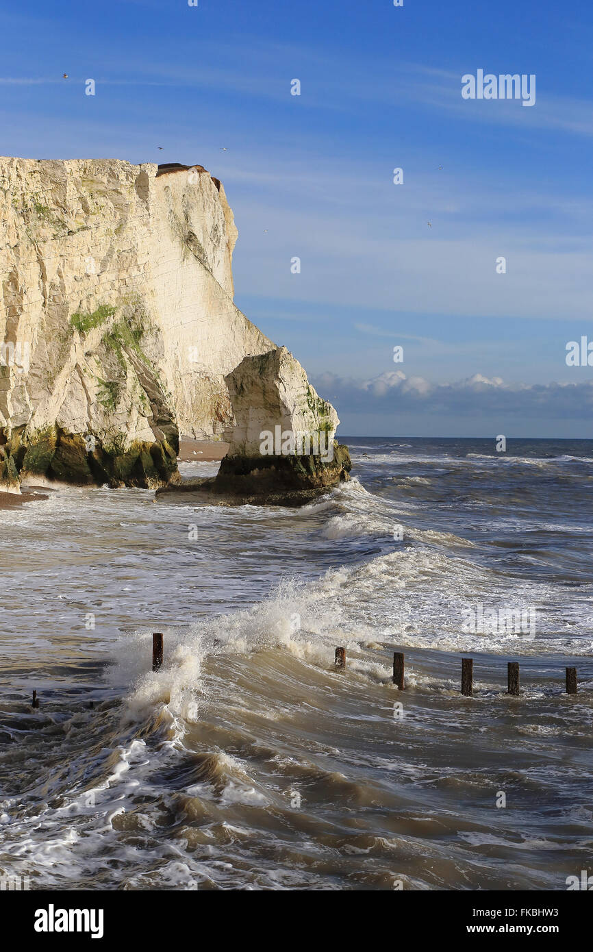 Seaford rockt, East Sussex, England Stockfoto