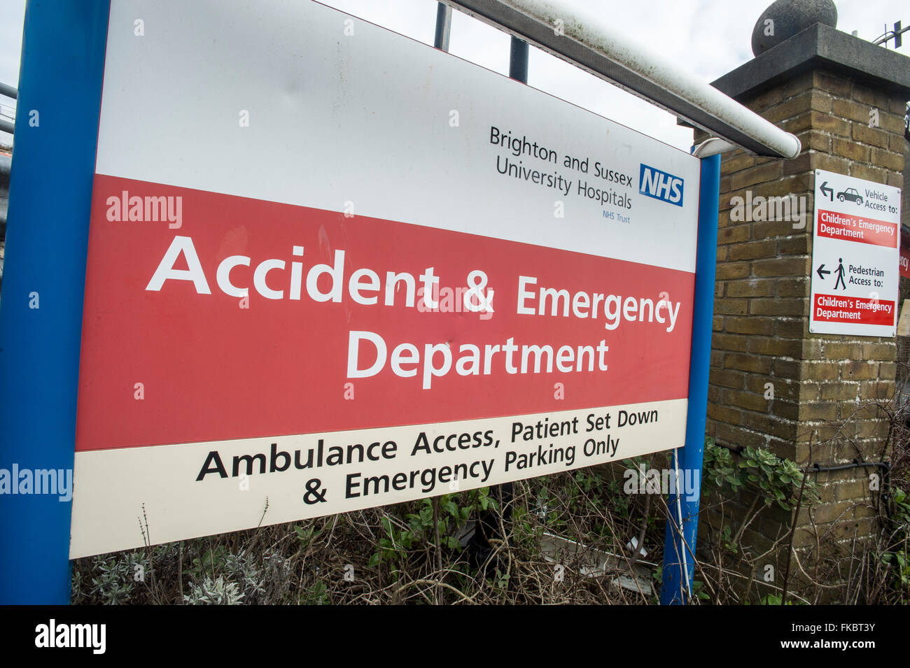 Unfall und NotfallEinheit Royal Sussex County Hospital Eastern Road