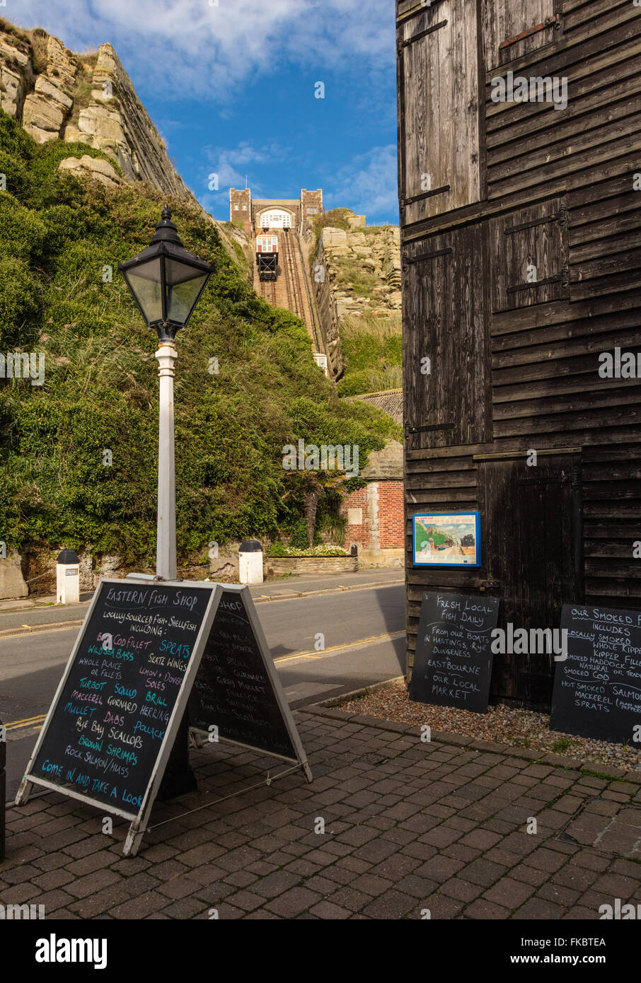 Hastings, East Sussex. Stockfoto