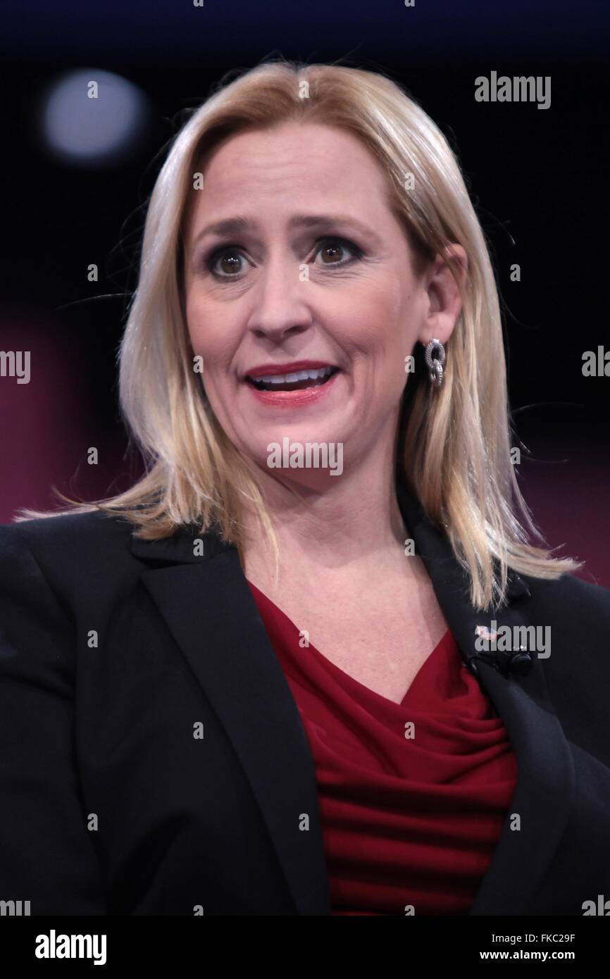 Arkansas Attorney General Leslie Rutledge während der amerikanischen Konservativen Union CPAC Jahreskonferenz am National Harbor 3. März 2016 in Oxon Hill, Maryland. Stockfoto