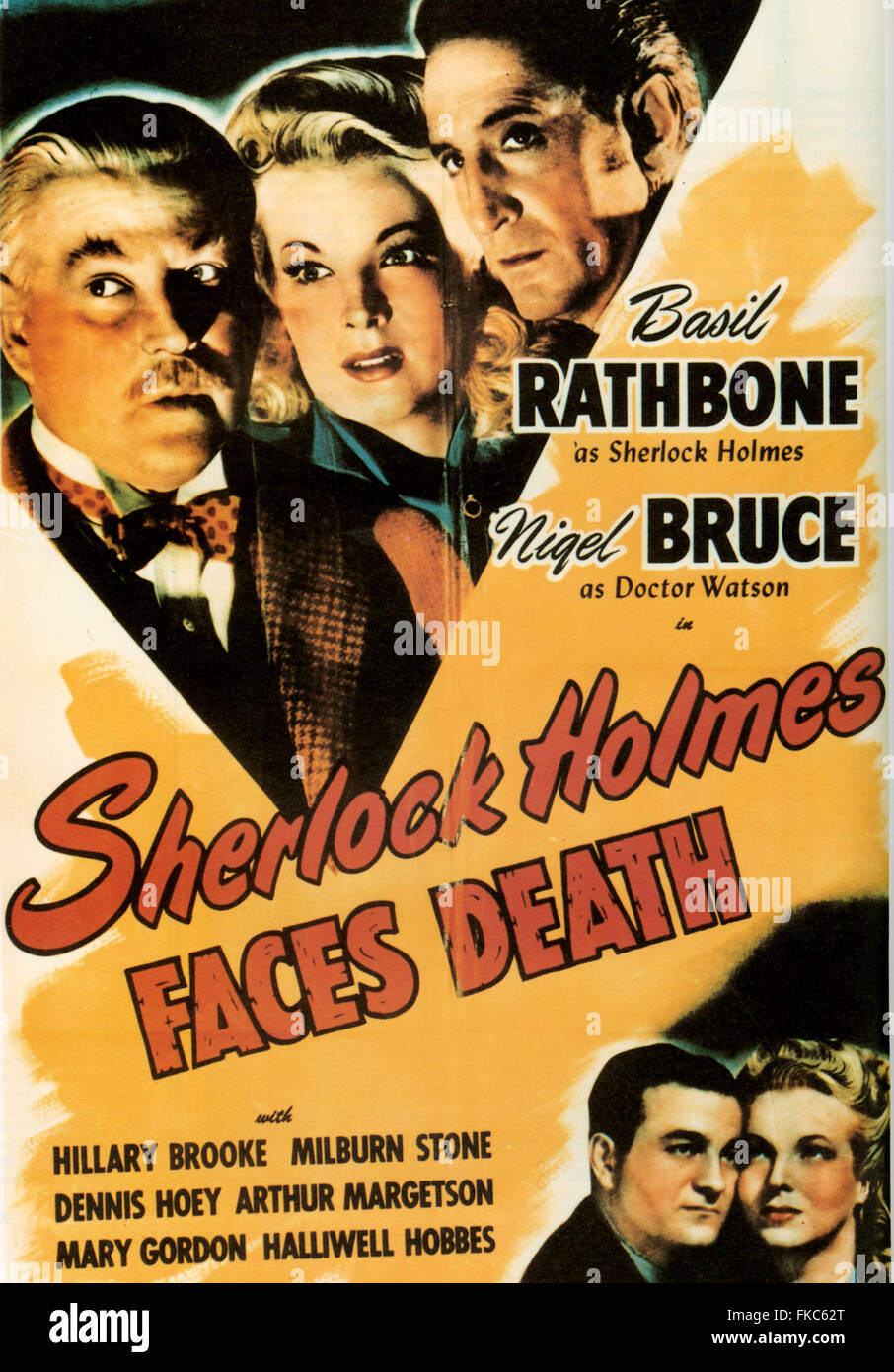 UK Sherlock Holmes Filmposter Stockfoto