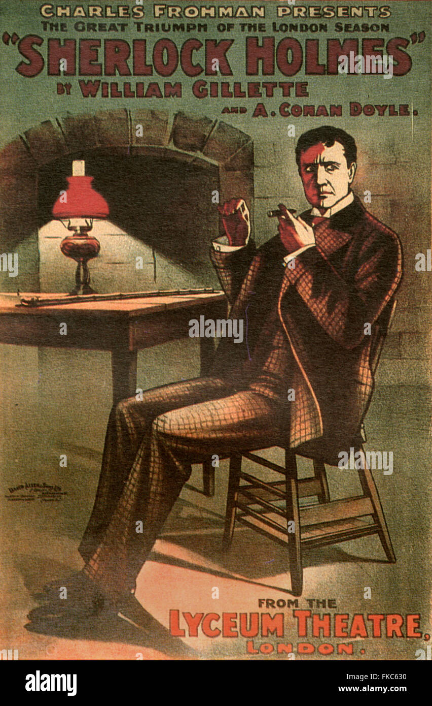 UK-Sherlock Holmes-Buch-Platte Stockfoto