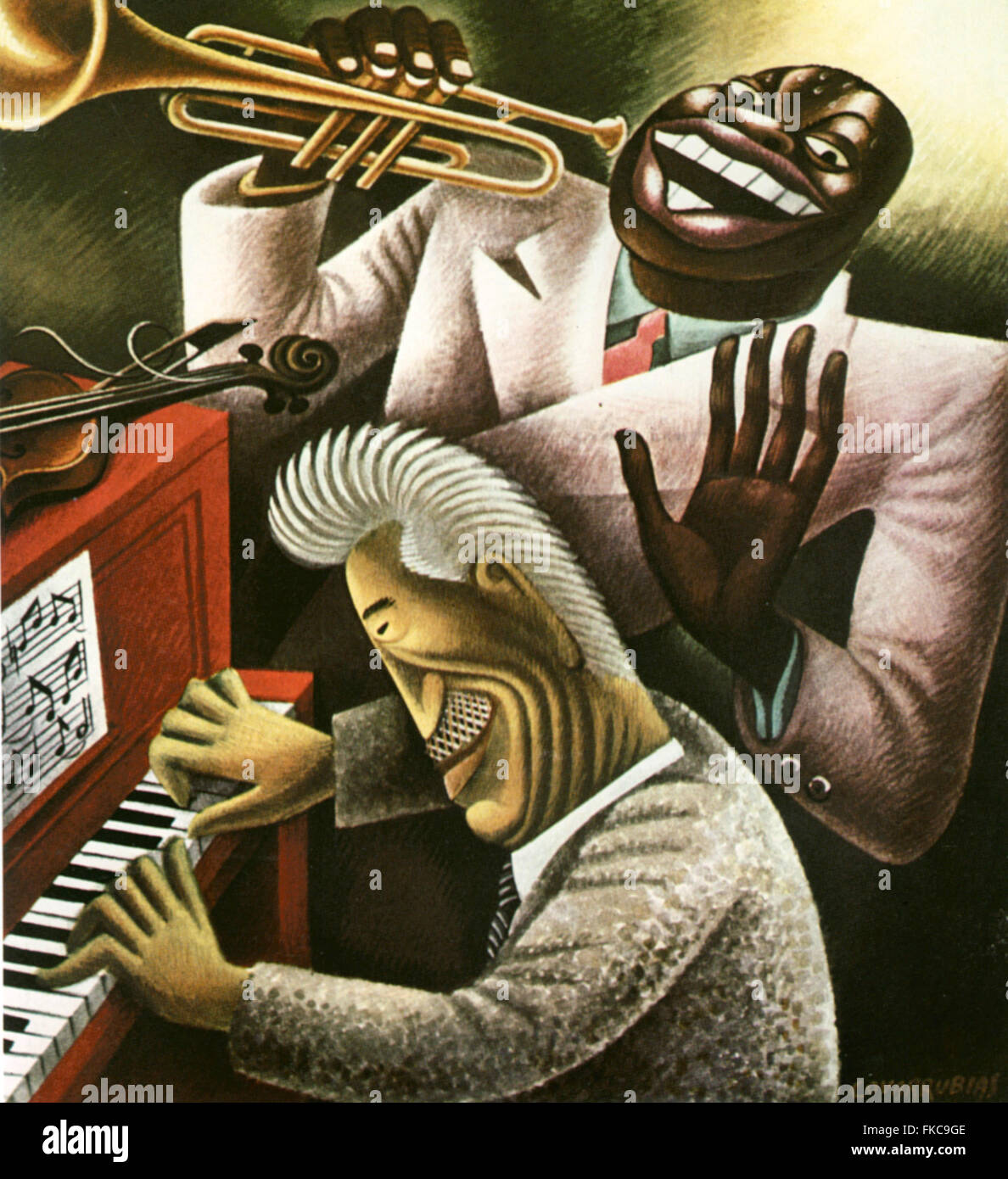 1930er Jahren USA Illustrationen buchen Platte Stockfoto