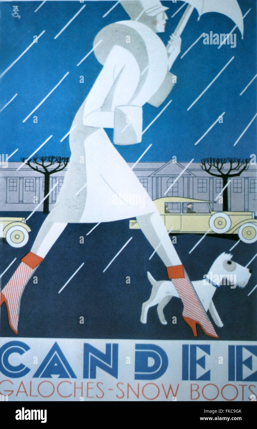 1920er Jahre Schweiz Candee Poster Stockfoto
