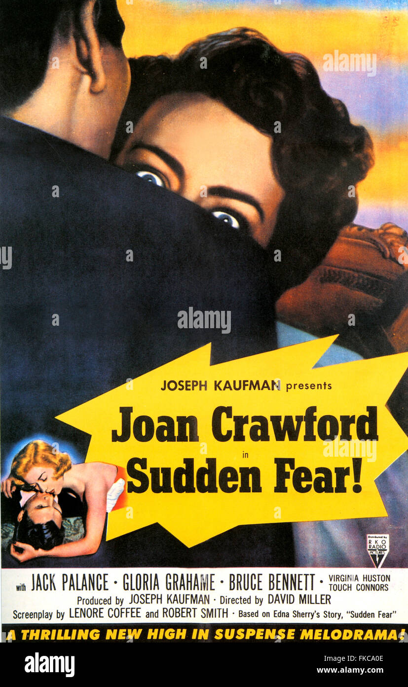 1950er Jahren USA plötzliche Angst Filmplakat Stockfoto