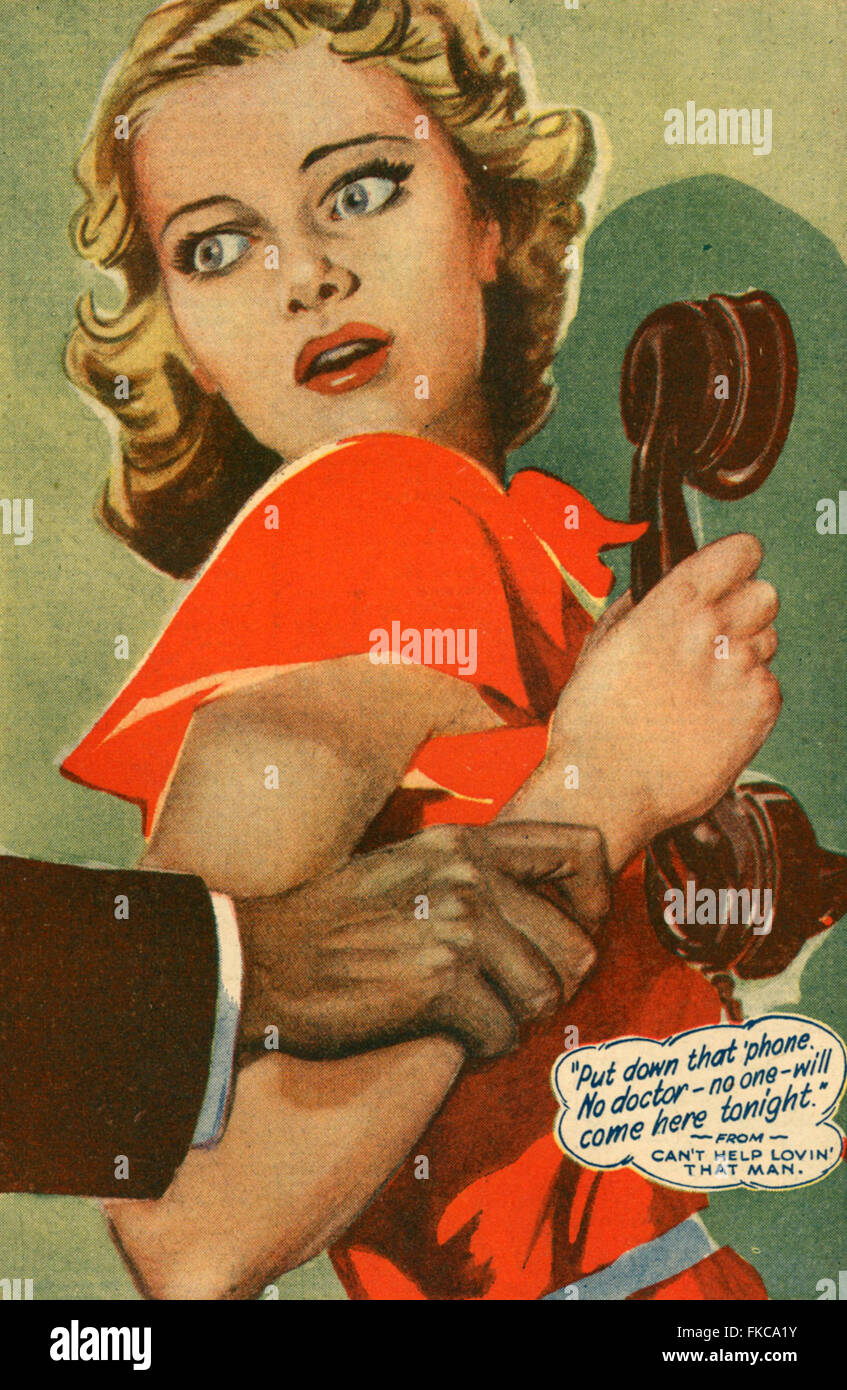 1950er Jahre UK Illustrationen Magazin Platte Stockfoto