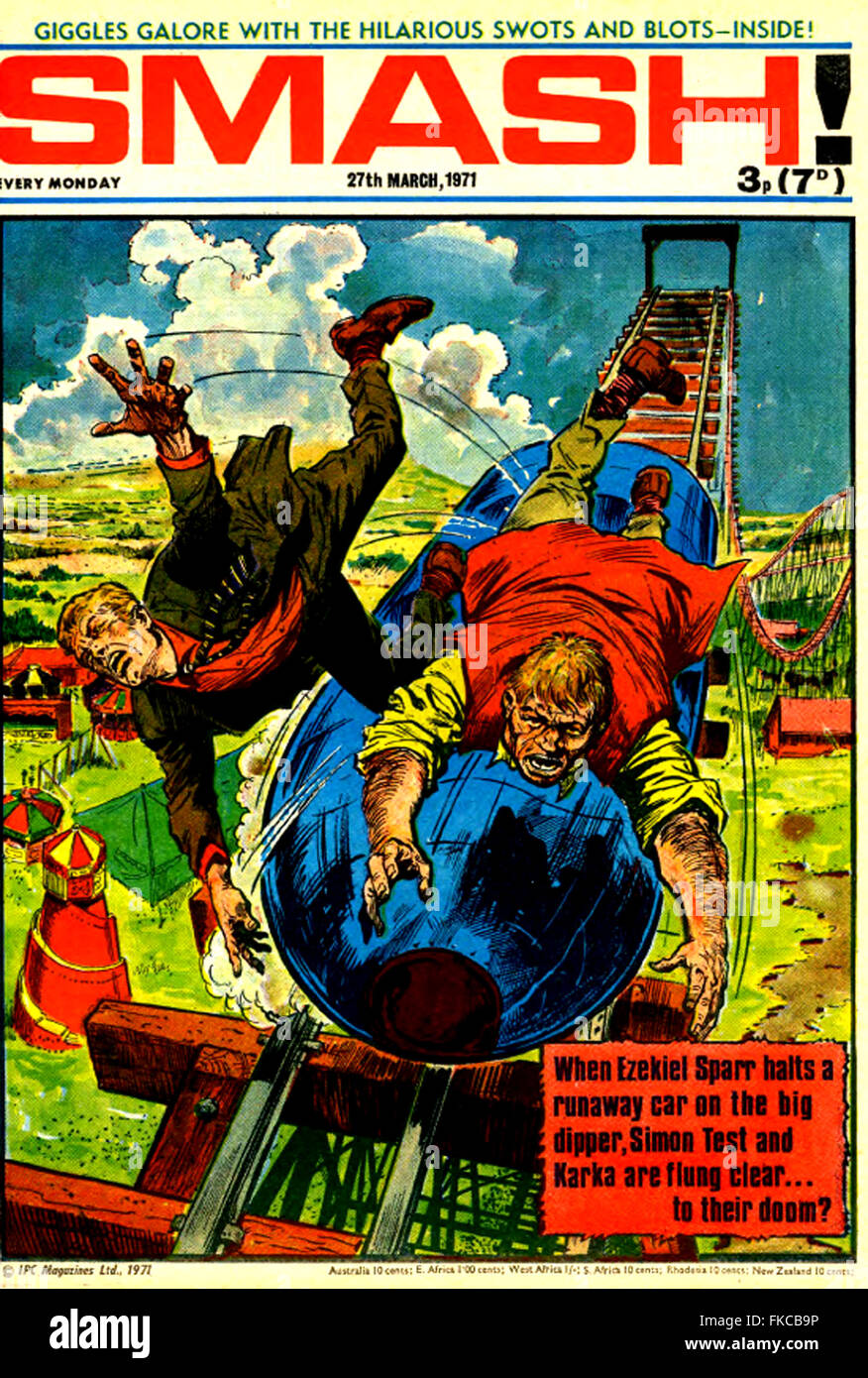 1970er Jahre UK Smash! Magazin-Cover Stockfoto