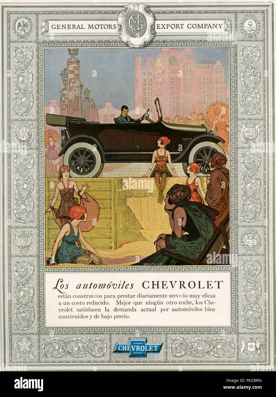 1920er Jahren USA Chevrolet Magazin Anzeige Stockfoto