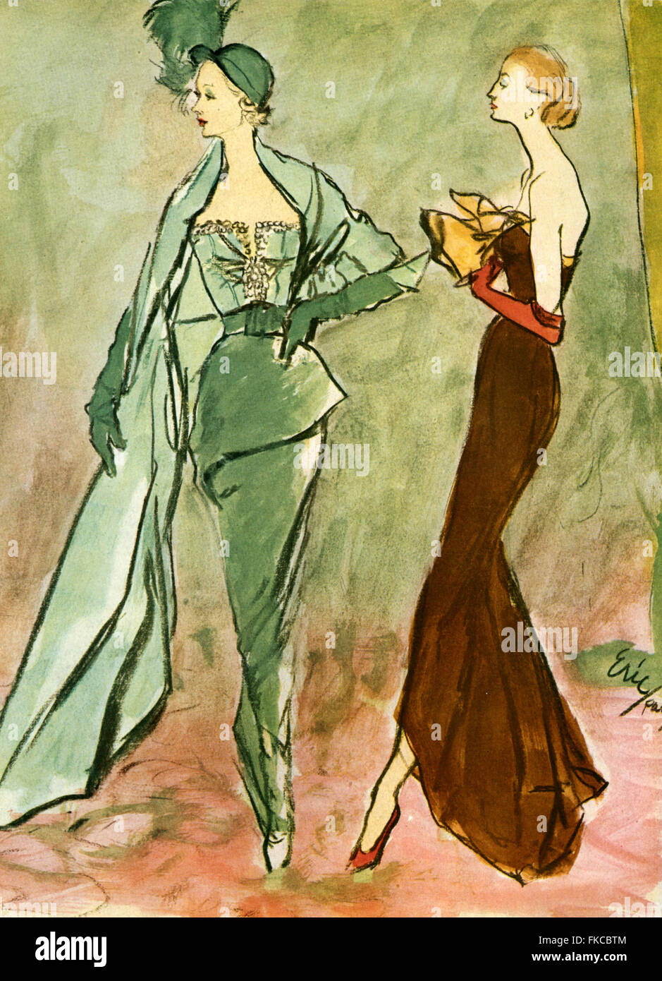 1940er Jahre UK Illustrationen Magazin Anzeige Stockfoto