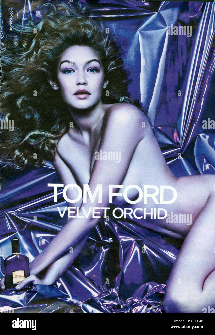 2010er Jahre UK Tom Ford Magazin Anzeige Stockfoto