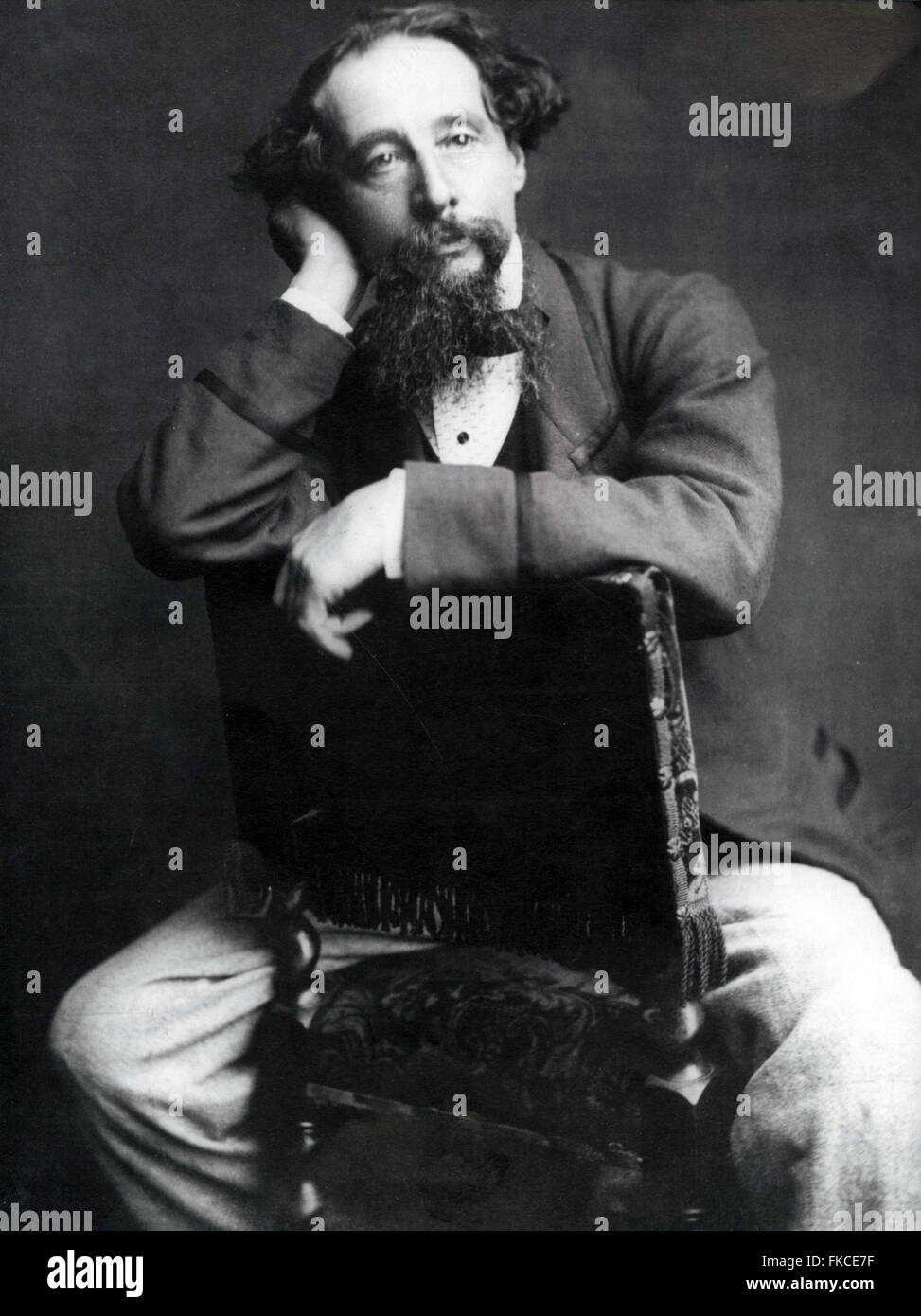 1850 s UK Charles Dickens Buch Platte Stockfoto