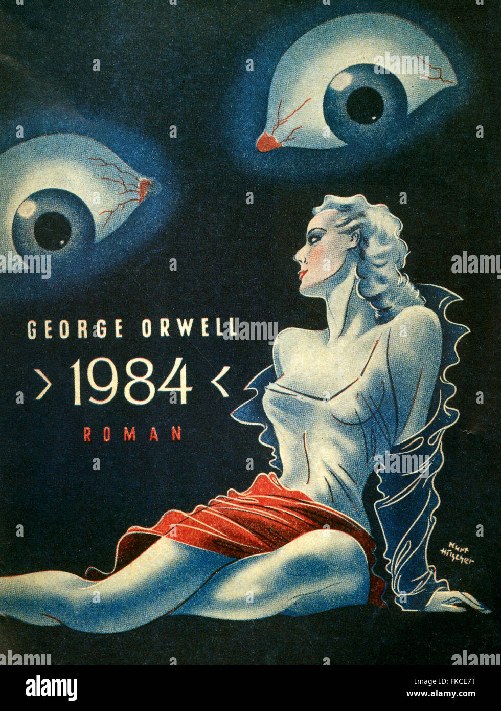 1940er Jahren Deutschland Nineteen Eighty-Four Bucheinband Stockfoto