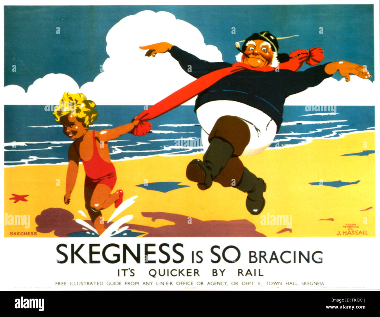 1930er Jahre UK Illustrationen Poster Stockfoto