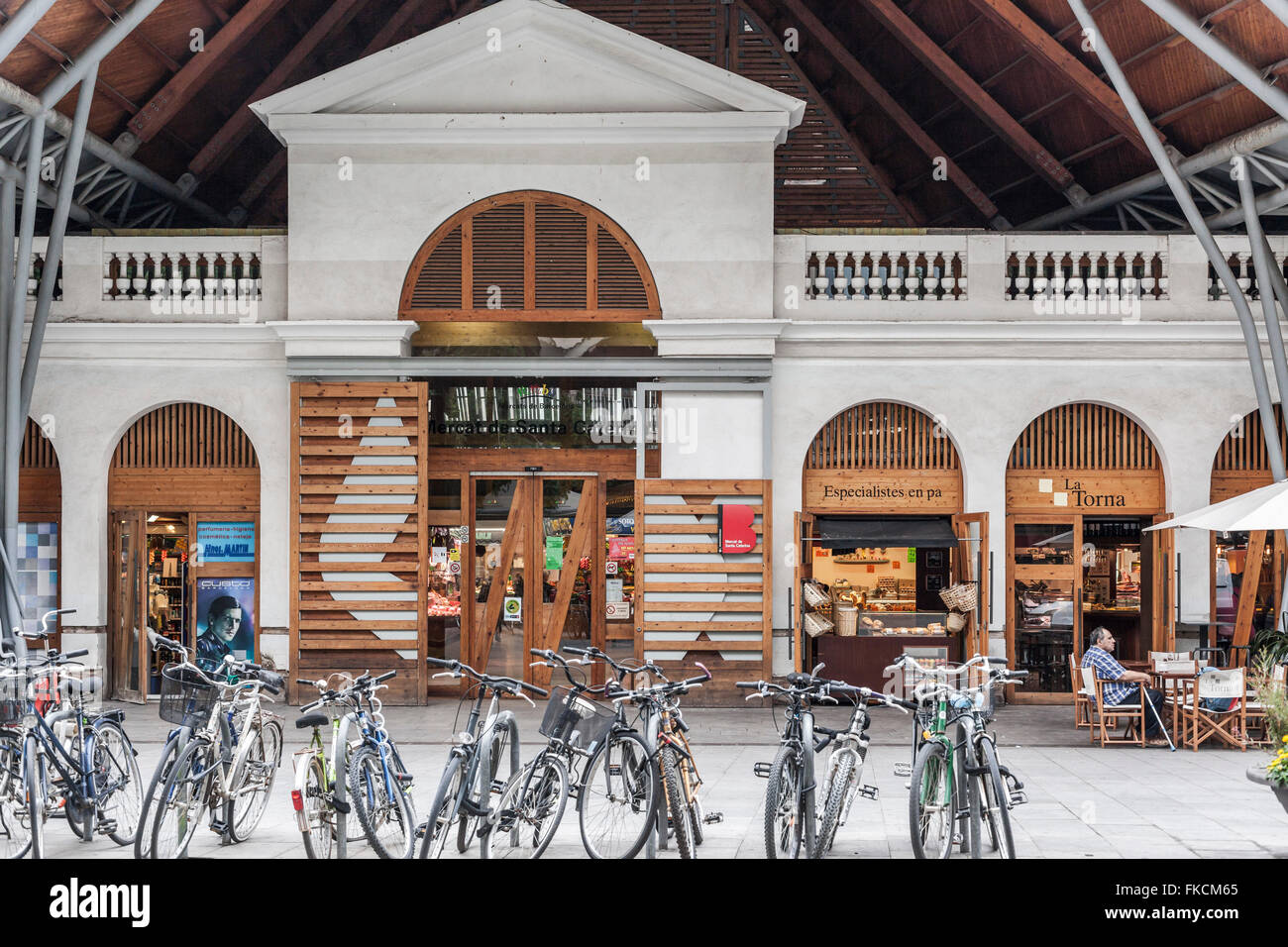 Mercat de Santa Caterina, Barcelona. Stockfoto