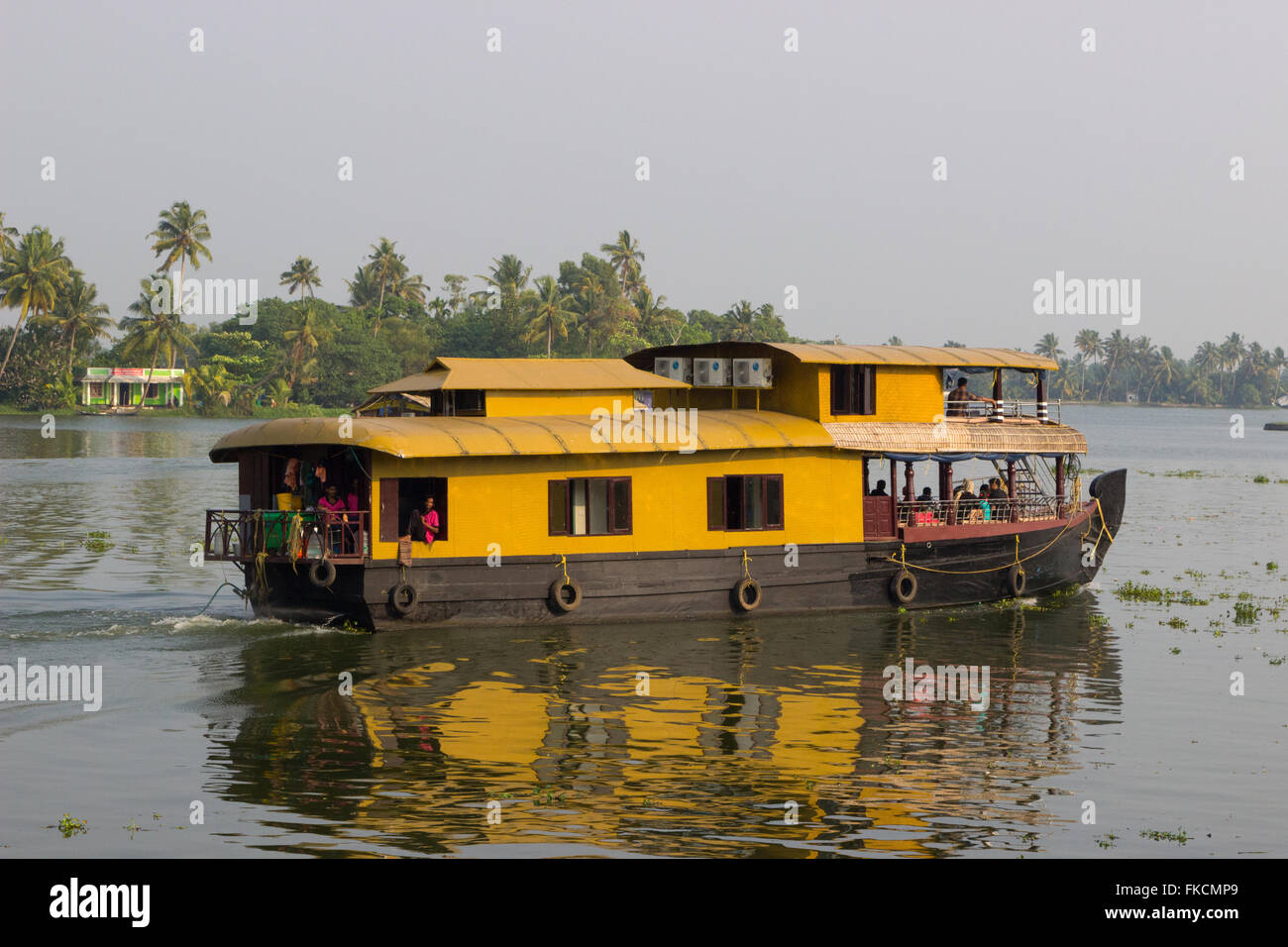 Kerala Hausboot Stockfoto