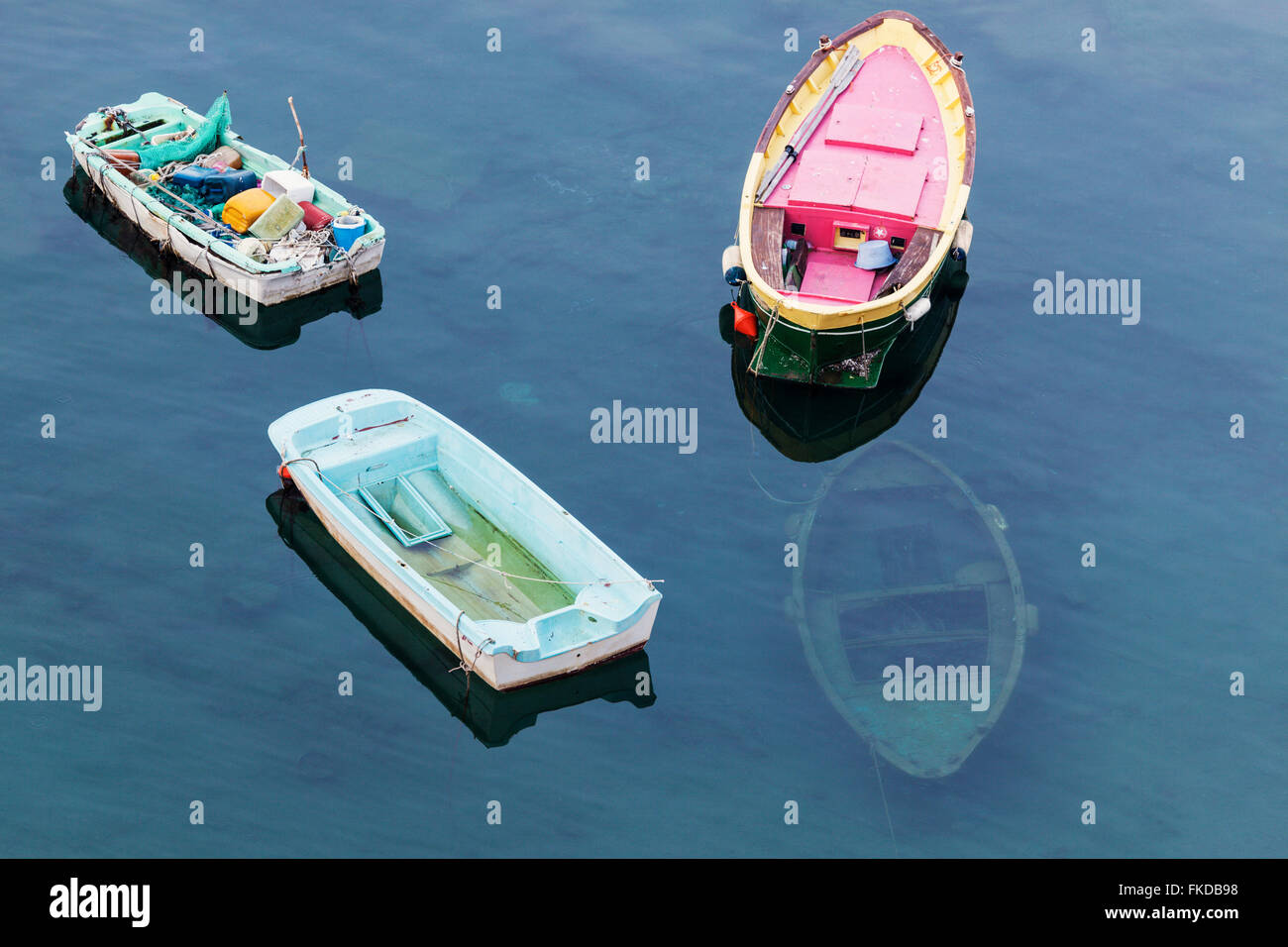 Boote am Meer Stockfoto