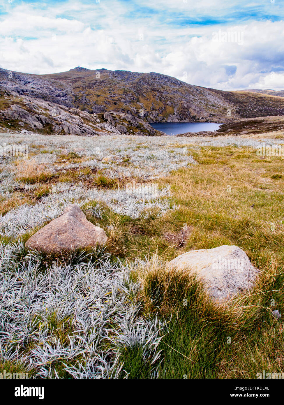 See in Gebirgstal Stockfoto