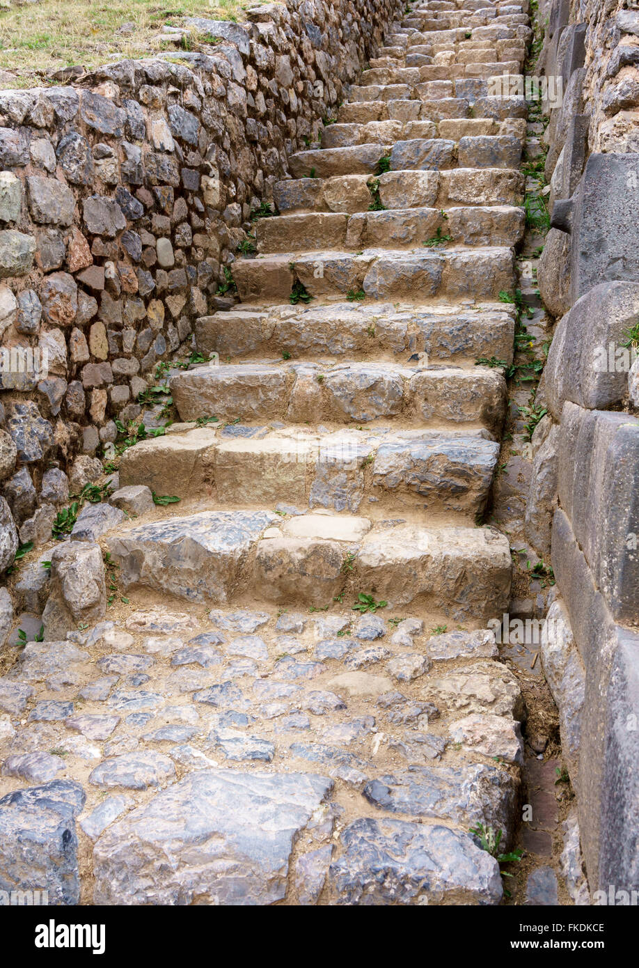 Verschieben Sie Treppe, Cusco, Peru Stockfoto