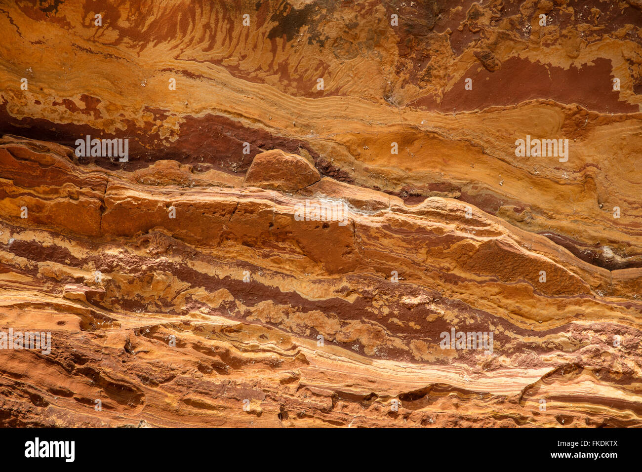 Details der Texturen in den Felsen, Murchison River Schlucht, Kalbarri National Park, Western Australia Stockfoto