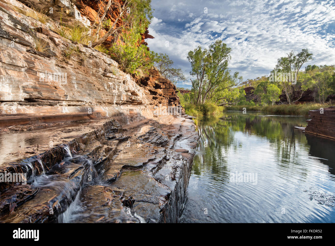 Kalamina Gorge, Karijini-Nationalpark, Pilbara, Western Australia, Australia Stockfoto