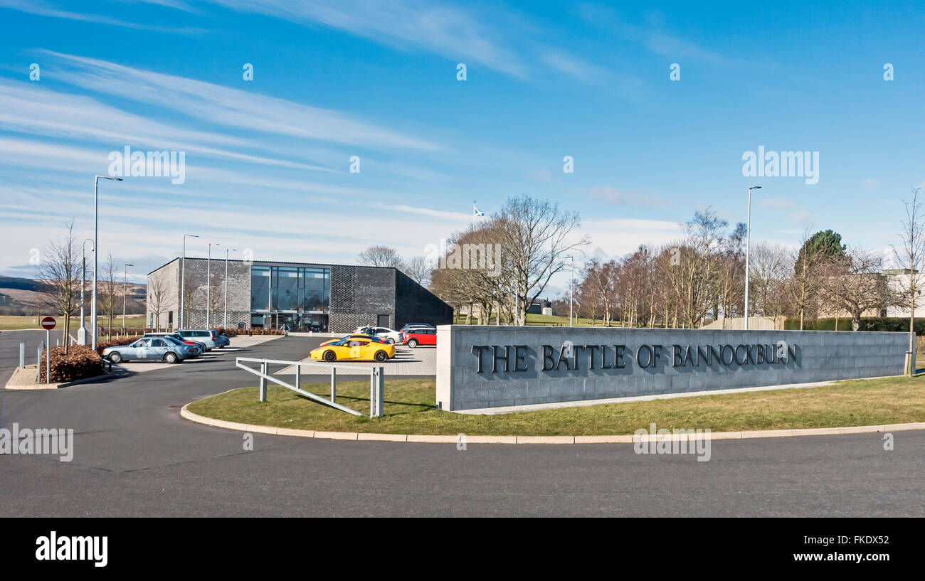 Eintritt in die Schlacht von Bannockburn Besucherattraktion in Stirling, Schottland Stockfoto