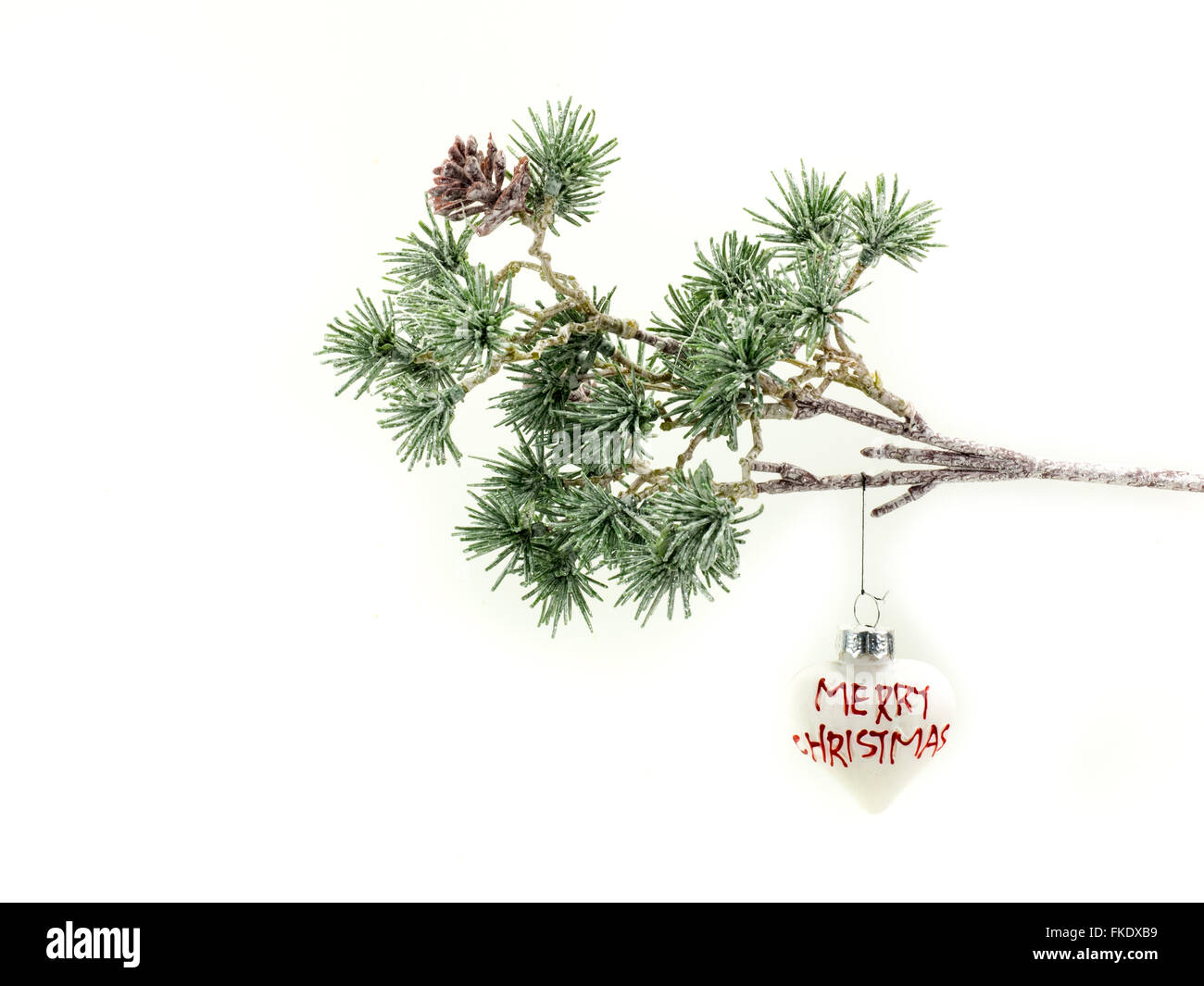 Weihnachts-Ball auf dem Baum Stockfoto