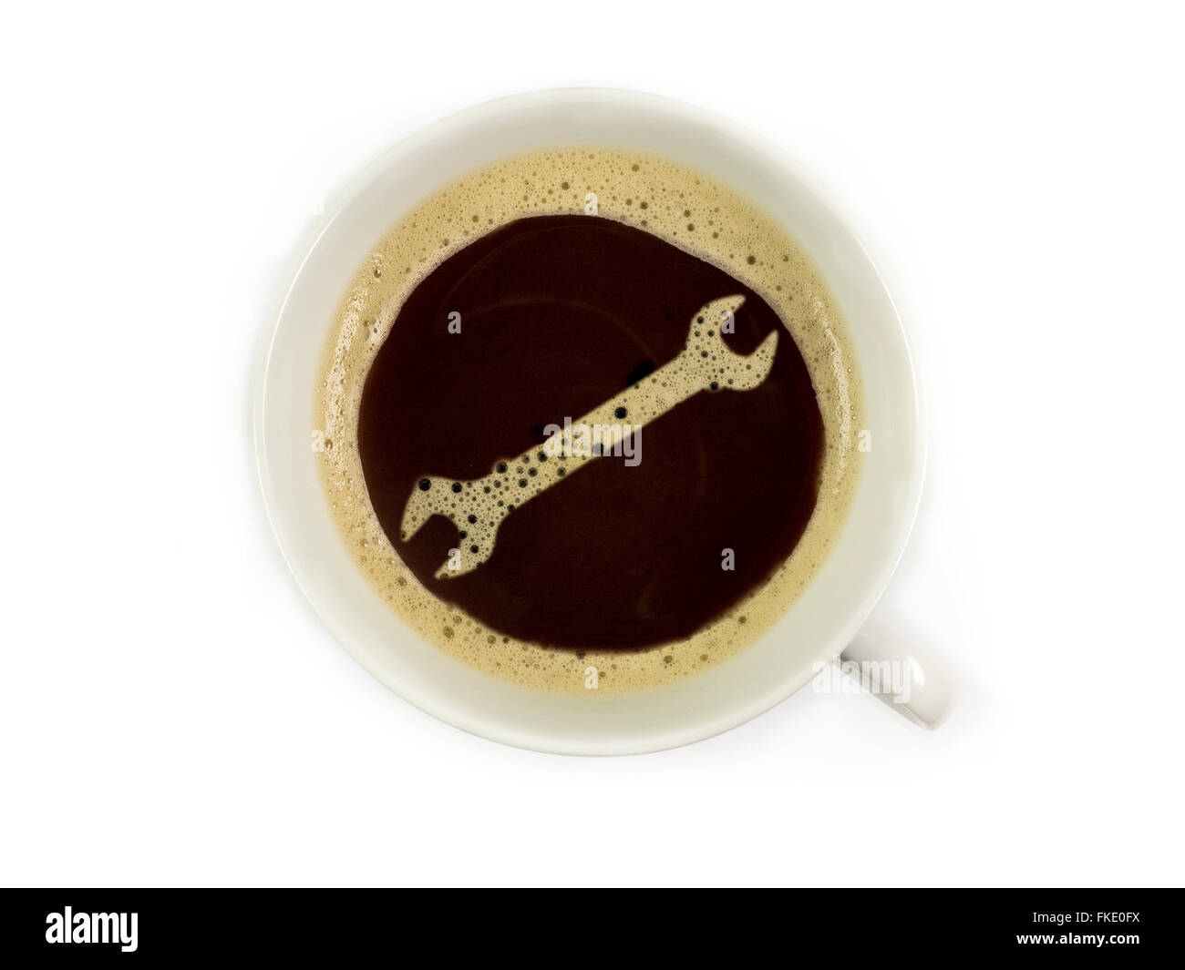 Kaffee für die Wartezeit Stockfoto