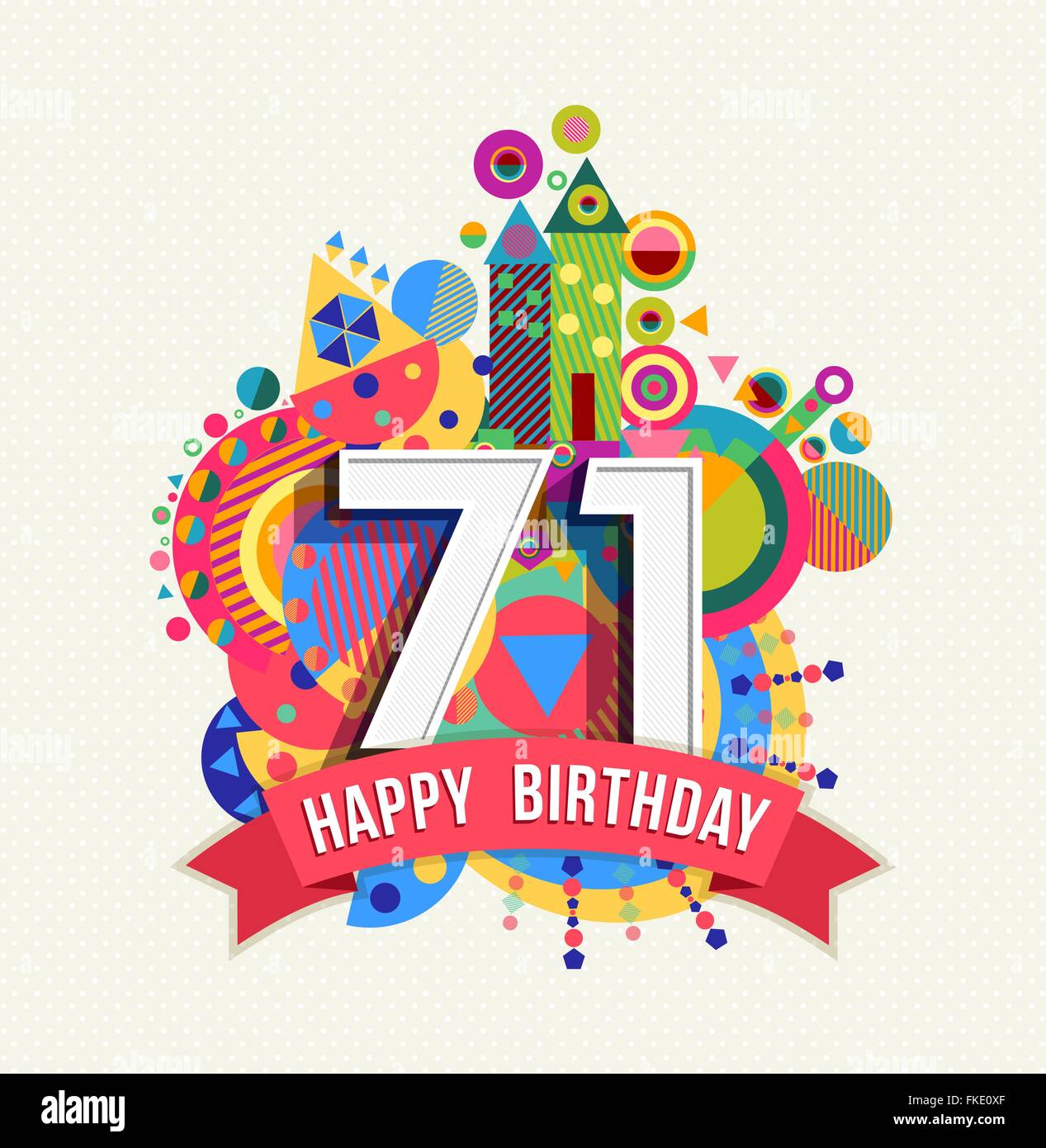Alles Gute zum Geburtstag 71 71 Jahr Spaß Feier Geburtstag Grußkarte
