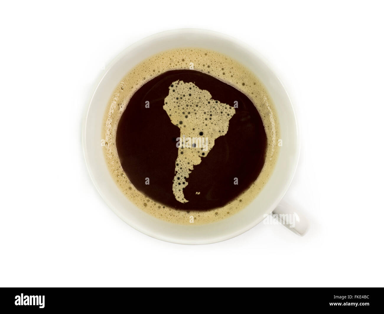Kaffee in Südamerika Stockfoto