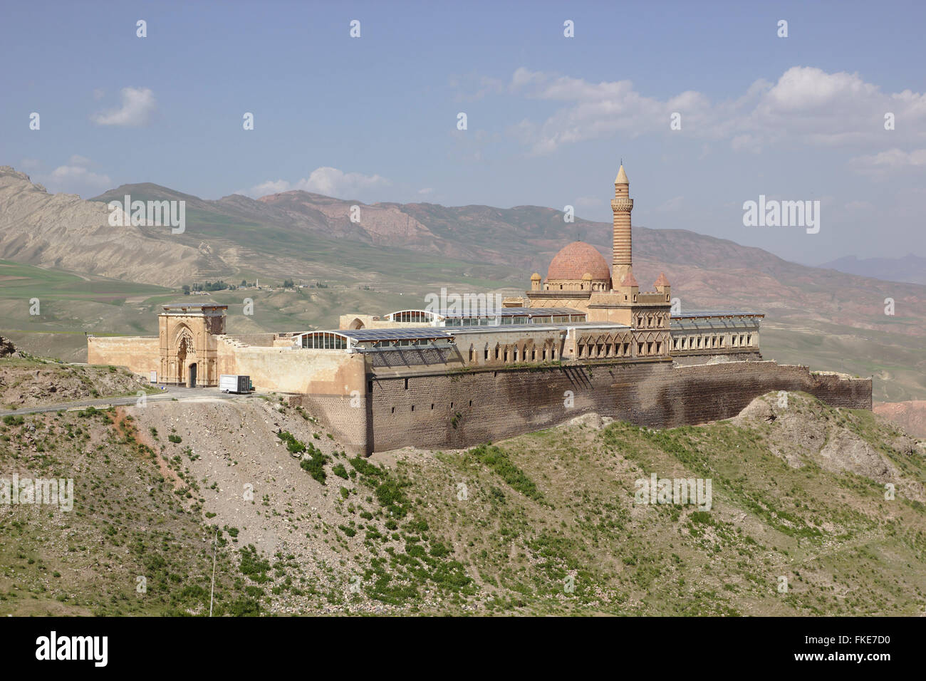Ishak Pasa Palast in der Nähe von Dogubayazit, Türkei Stockfoto