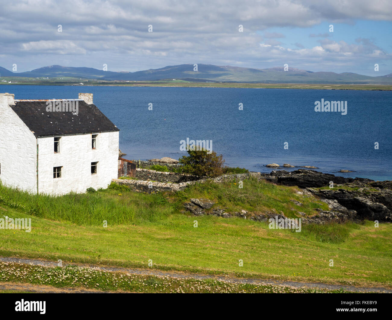 Mit Blick auf Loch Indaal, Port Charlotte, Isle of Islay Inneren Hebriden Schottland Stockfoto