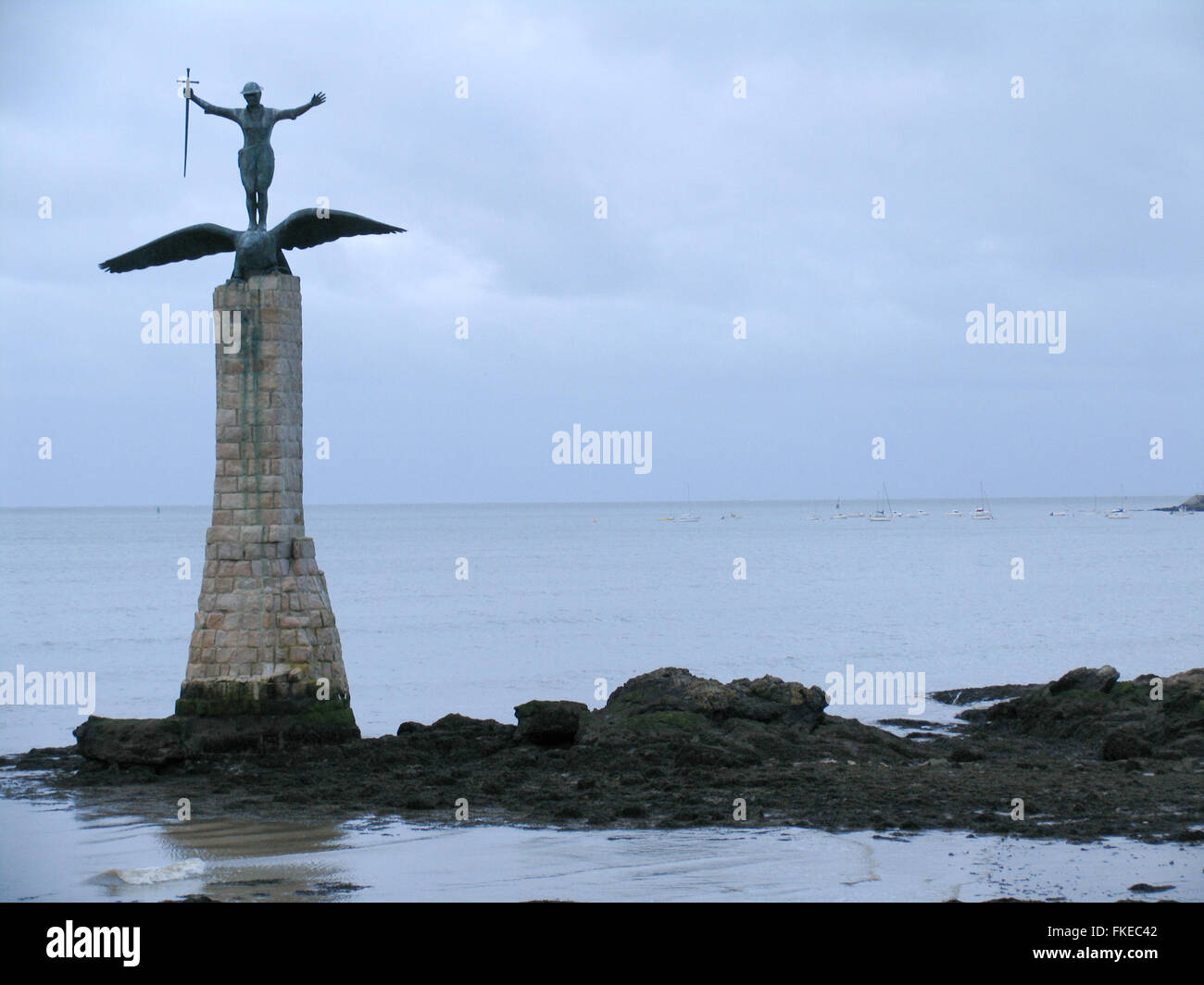 Die amerikanischen Denkmal Weltkrieg l, in Saint-Nazaire. Stockfoto Die amerikanischen Denkmal Weltkrieg l, in Saint-Nazaire. Stockfoto