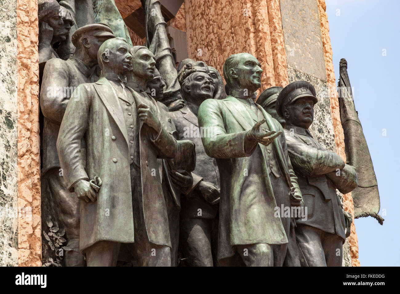 Denkmal der Republik, entworfen von Pietro Canonica, Taksim-Platz, Istanbul, Türkei Stockfoto