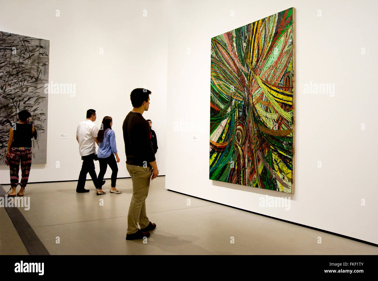 Zeitgenössische Kunst im breiten Museum in der Innenstadt von Los Angeles Stockfoto