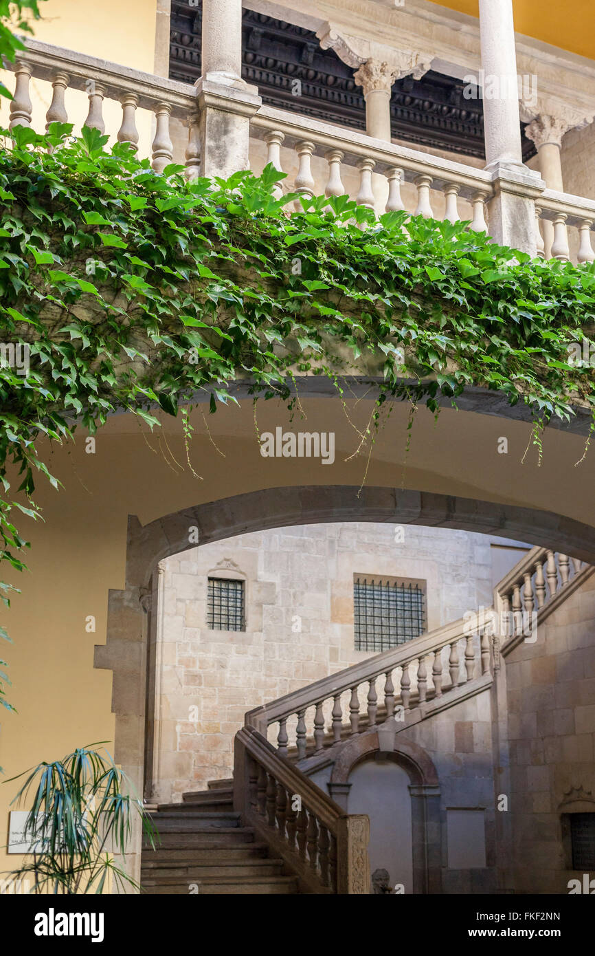 Palau del Lloctinent-Arxiu De La Corona D´Aragó. Barcelona. Stockfoto