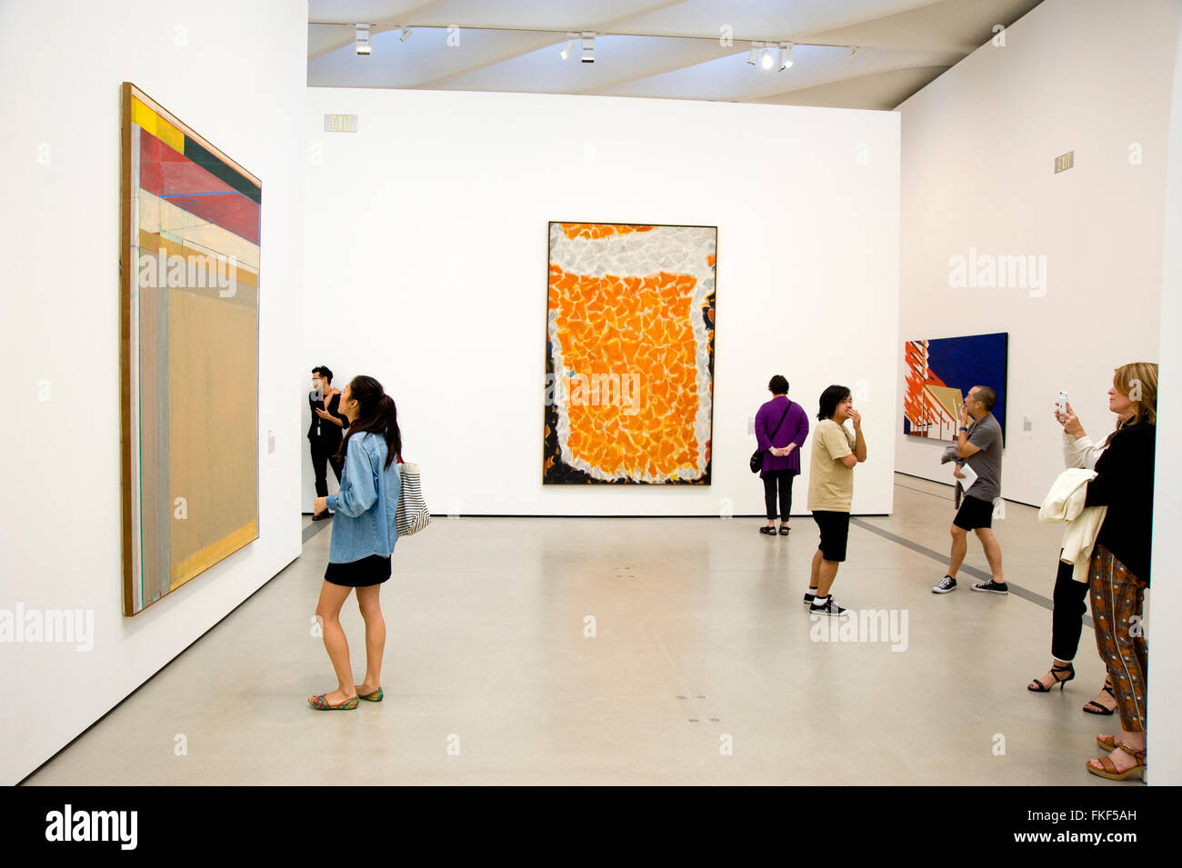 Zeitgenössische Kunst im breiten Museum in der Innenstadt von Los Angeles Stockfoto