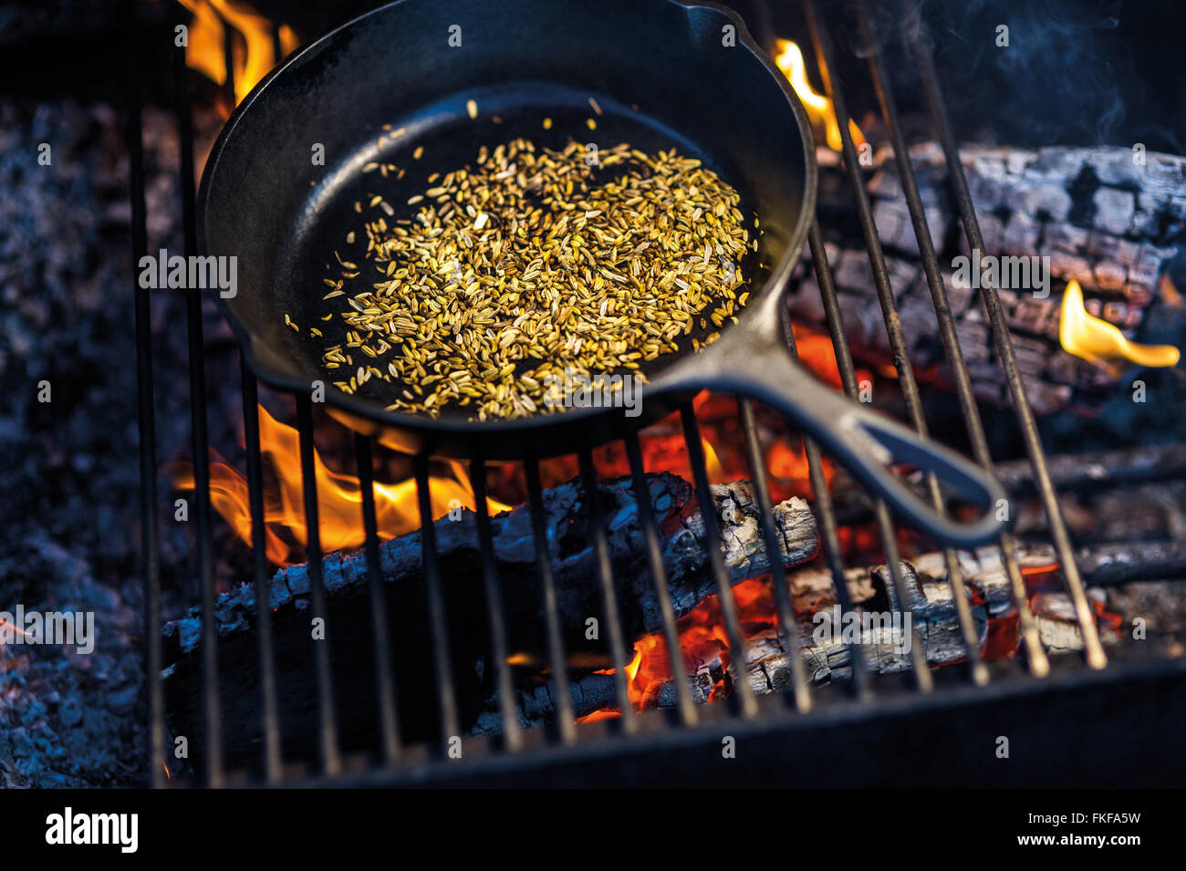 Gebratener Fenchel Stockfoto