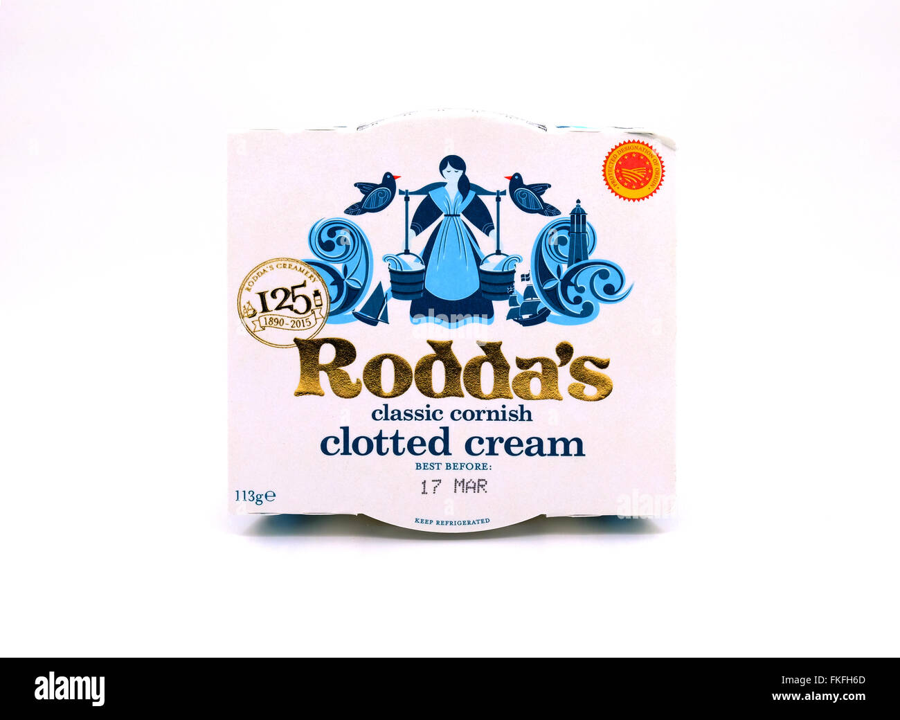 Die Rodda Clotted cream Stockfoto