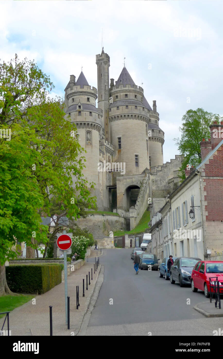 Château de Pierrefonds in Nordfrankreich Stockfoto